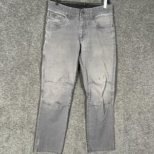 Kuhl Kanvus‎ Jeans Mens 32x32 Gray Canvas Denim Outdoor Hiking Vintage Patina